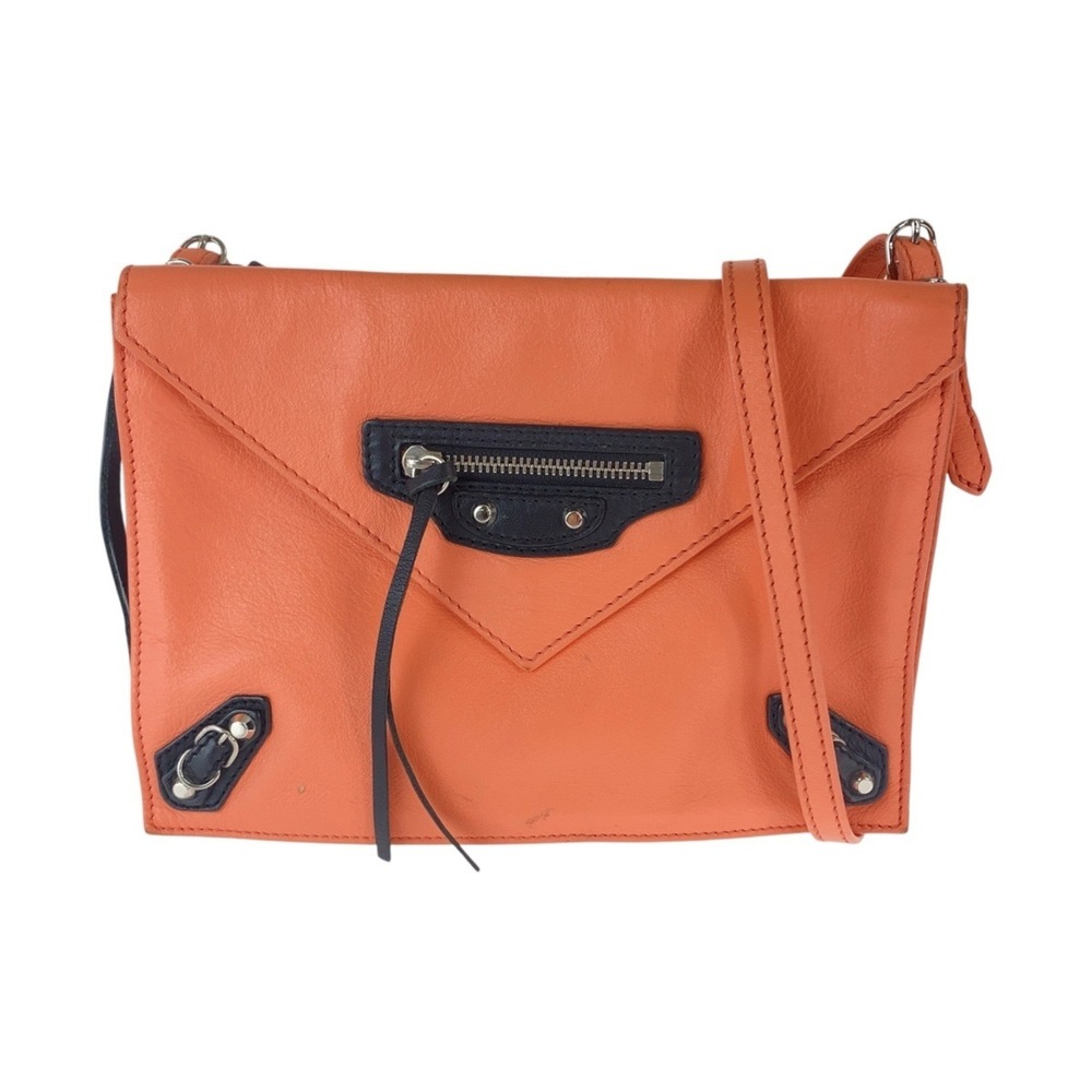 Balenciaga Papier Mini Triple Shoulder Bag Pouch Pink Leather Women's BALENCIAGA